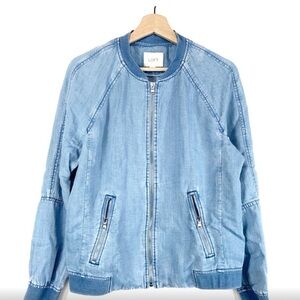 Loft Chambre jacket. So cute! Lightweight for summer. Worn twice! Bomber jacket